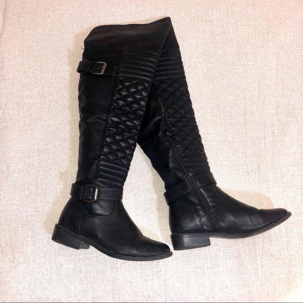 CHARLOTTE RUSSE|BLACK OVER KNEE TALL BOOT|SZ 6